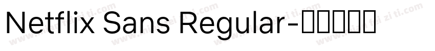 Netflix Sans Regular字体转换